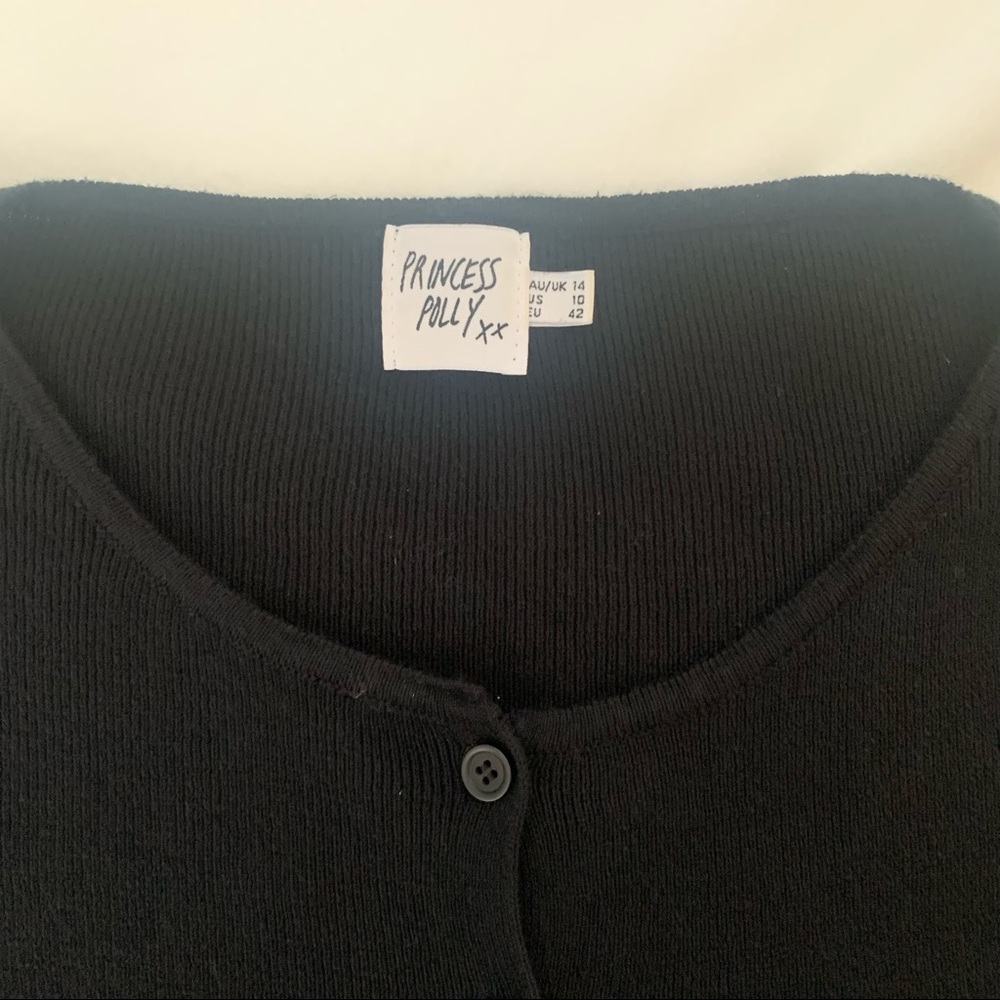 Princess Polly Black Cardigan - Picture 5 of 7